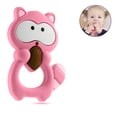 thumbnail image 1 of Juguetes para la dentición de bebés de 3 a 18 meses Mordedores de silicona sin BPA para bebés con clip para chupete Alivio lindo y eficaz del dolor para un elegante regalo de Navidad para niños o, 1 of 8