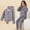 czb# Grey9, variant on CUZIBR Girls Winter Thermal Outfits Underwear Thick Lined Warm Long Sleeve Button Down Jacket And Pants Padded Teens Based Outwear Dailywear,Grey,3-4 Years