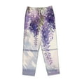 thumbnail image 6 of Fotbe Lavender Blooms Window Women's Pajama Pants,Sleepwear Pants,Pj Bottoms Drawstring And Pockets-Small, 6 of 7