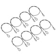 thumbnail image 1 of Unique Bargains 1.6Ft 2mm Dia Safety Cable Lock Steel Stage Lighting Security Wire Rope, Black 12 Pack, 1 of 6