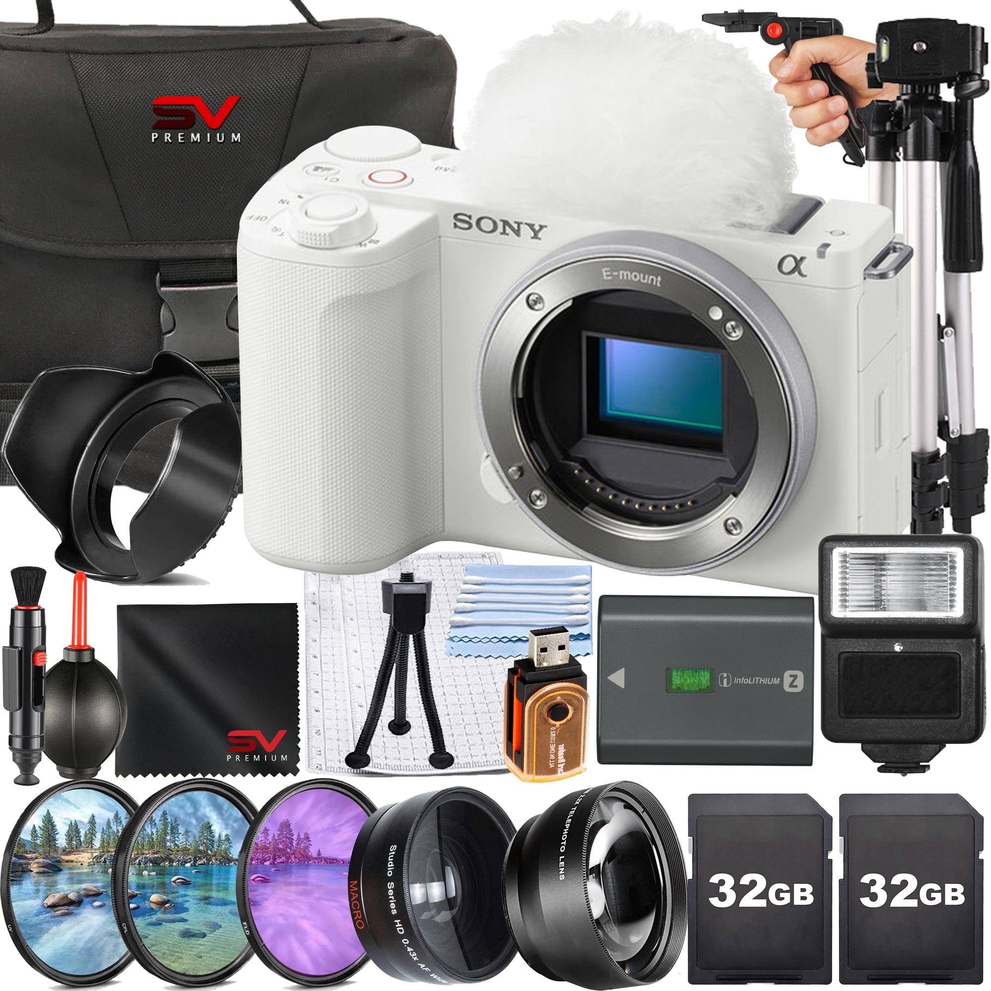 Sony ZV-E10 II Mirrorless Camera , Black (Body Only) with 128GB