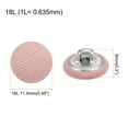 thumbnail image 2 of Uxcell 30pcs 18L Fabric Cloth Covered Button 11.5mm Metal Shank Round Sewing Buttons for Suits Dress Blouses, Pink, 2 of 5
