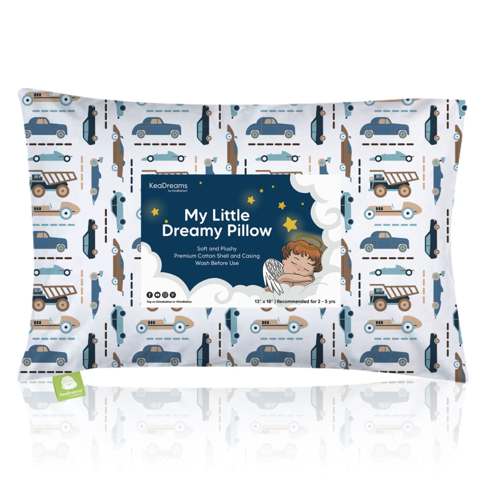 Cars Little Sleepy Head Toddler Pillowcase 13 x 18-100% Cotton & Hypoallergenic