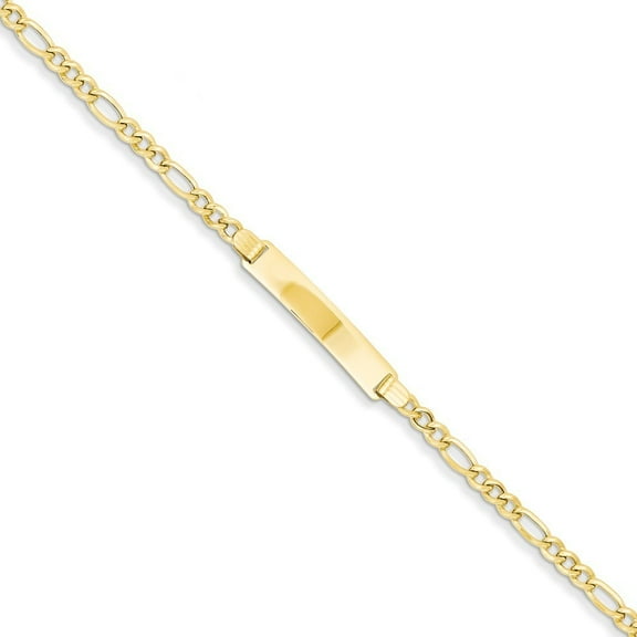 14k Yellow Gold ID Bracelet - 2.3 Grams - 7 Inch - Lobster Claw - Measures 5.5mm Wide