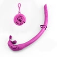 thumbnail image 1 of Tuba Pliable en Silicone avec Étui de Rangement Compact Femmes Hommes Tuba Enroulable Tube de Respiration pour Plongée en Apnée, 1 of 4
