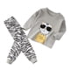 thumbnail image 1 of Gibobby Conjunto niño Pijamas suaves para niñas y niños pequeños, estampados de dibujos animados, conjuntos de ropa de manga larga para niños(Gris,12-18 Months), 1 of 4