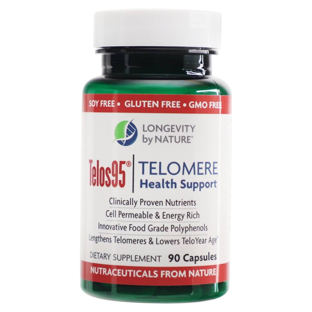 Longevity by Nature Telos95 Telomere Health Support 90 Capsules