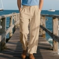 thumbnail image 5 of Paiwinds Men's Wide-Leg Palazzo Pants with Hook & Eye Closure and Ornamental Buttons for Casual and Everyday Use, 5 of 9