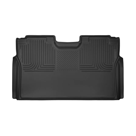 Husky Liners 53491 X-Act Contour Second Row Floor Liner Black Fits 2015-2025 Ford F150 SuperCrew, 2022-2025 F150 Lightning, 2017-2025 F150 Raptor, 2017-2025 F250/F350/F450 Crew Cab w/ Carpet or Vinyl