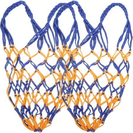 Homoyoyo Yellow Polypropylene Basketball Bag Set Durable 2pcs for Fans and Non-Professional Use