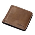 thumbnail image 1 of Flmtop Baellerry Men Foldable Purse Multi Card Slot Retro Wallet Faux Leather Bag Pouch, 1 of 10