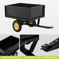 thumbnail image 5 of Garvee 500 LB Heavy Duty ATV Dump Cart Tow Behind Garden Trailer with 2 Wheels for Tractor Mower UTV & Yard Work, 5 of 7