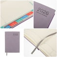thumbnail image 3 of OUNONA Lavender 2026 Daily Planner Notebook Portable Agenda Organizer with Precise Date Layout for Office, 3 of 8