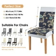 thumbnail image 6 of Set of 4 Artistic Paisley and Ethnic Bohemian Dining Chair Covers Vintage Floral Retro Colorful Pattern Washable Polyester Stretch Slipcovers Removable Protector for Classic Decor, 6 of 7
