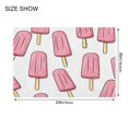 thumbnail image 4 of Yayeee Bath Rug for Bathroom Floor Non Slip Contour Fluffy Soft Absorbent Mat, 20"x24", Pink Ice Cream, 4 of 7