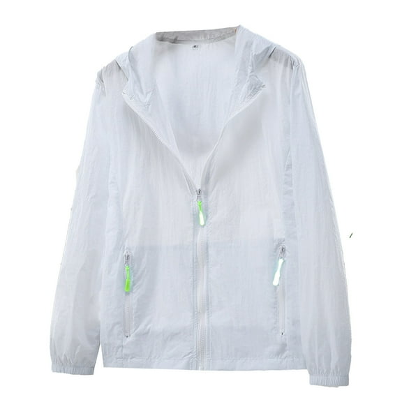 Fgnfyis Mens Jackets Unisex Long Sleeve Lightweight Breathable Outdoor Sports Apparel for Couples Activewear Mens Winter Jacket White XXL