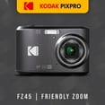 thumbnail image 5 of Kodak PIXPRO FZ45 Friendly Zoom Digital Camera (Black) Bundle with Folding Storage Travel Case, 128GB SD Class 10 UHS-I U1 V10 Full HD Memory Card, and Procell AA (4-Pack) (4 Items), 5 of 7