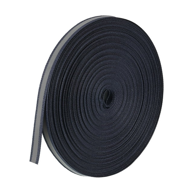 Unique Bargains Bande Réfléchissante, 10mm x 50 Verges Ruban en Tissu Réfléchissant à Coudre sur Sangle DIY, Bleu