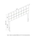 thumbnail image 3 of Furinno Roanne Tufted Headboard, Black, Queen, 3 of 3