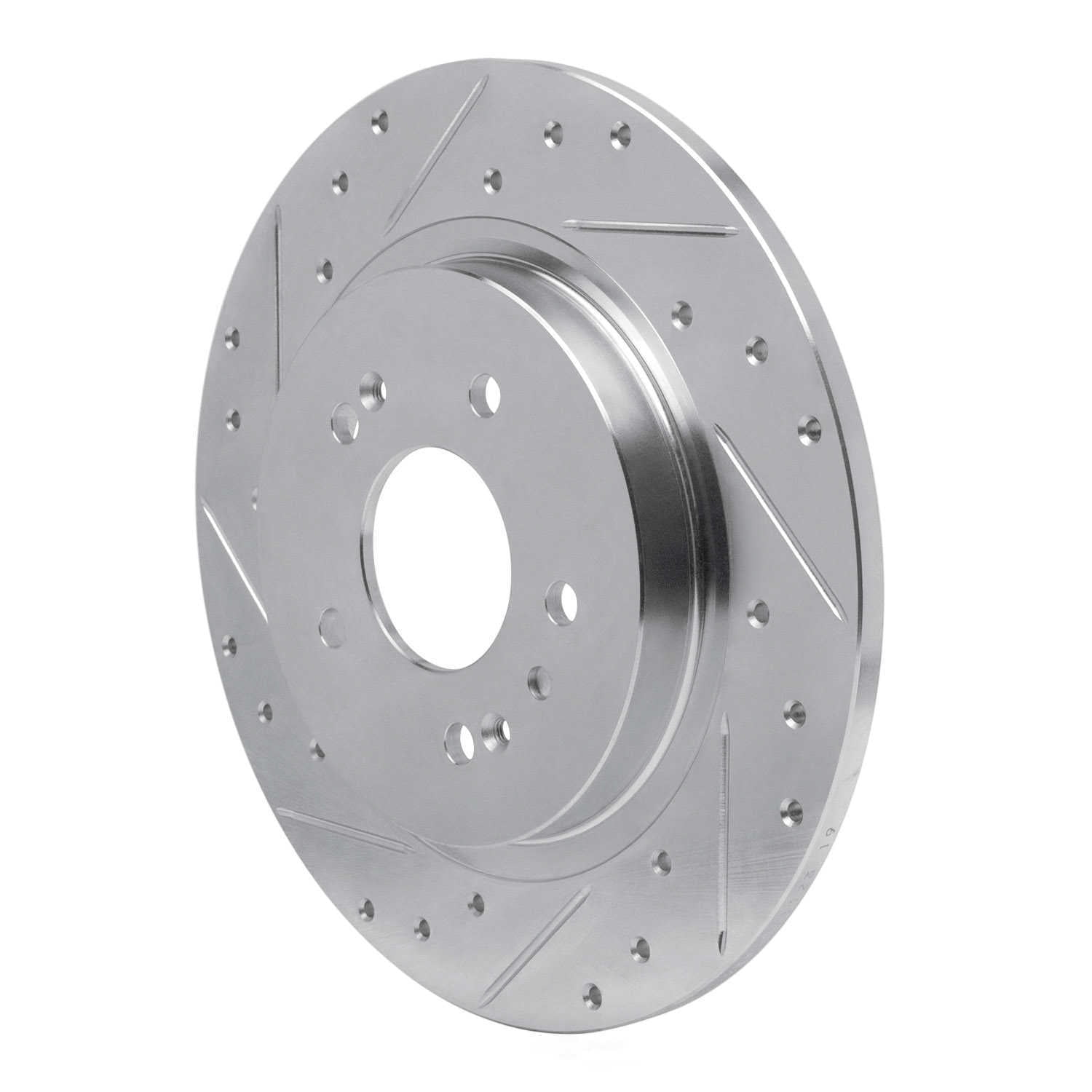 Dynamic Friction Company 631-03060L DFC Brake Rotor - Drilled And Slotted - Silver