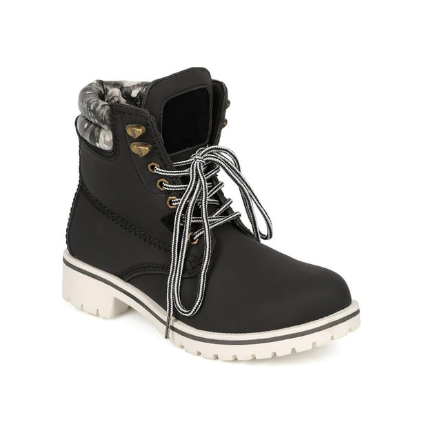theory lace lug boot