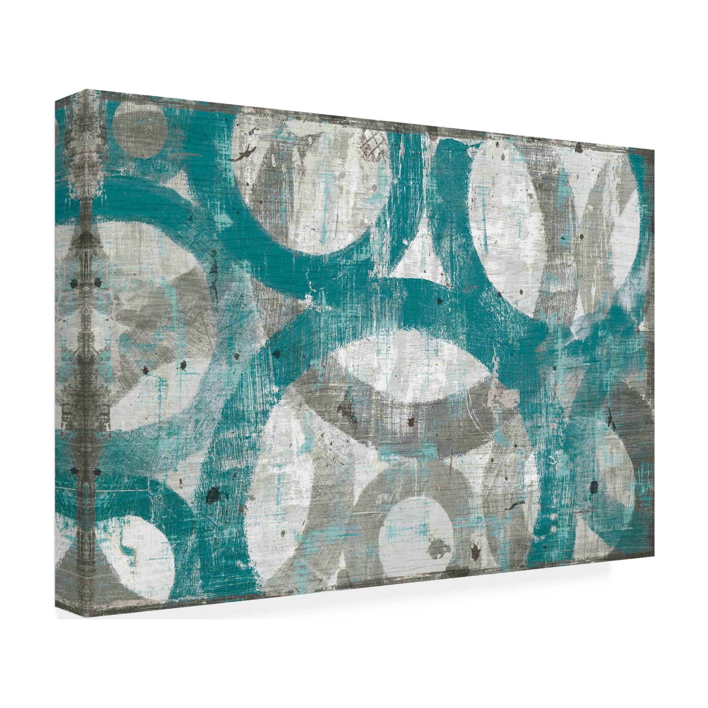 Trademark Fine Art 'Industrial I Teal' Canvas Art by Michael Mullan