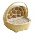thumbnail image 4 of S SERENABLE Silkworm Breeding Box Home Transparent Breathable Reptile Breeding Container Yellow, 4 of 9