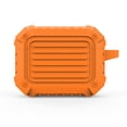 thumbnail image 3 of Methold Reemplazo de la caja de carga de los auriculares inalámbricos antichoque de la cubierta de la caja del silicón del auricular para 3 Cables de audio/vídeo naranja 48x27x60mm, 3 of 6