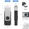 thumbnail image 4 of SHILIU-5 Pack 16GB USB Flash Drive USB Stick USB 2.0 Memory Stick Thumb Drive Zip Drives with Led Light (16G, 5 Colors), 4 of 4