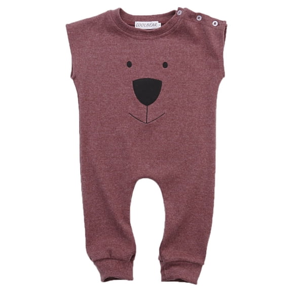 Newborn Baby Summer Sleeveless Romper Cute Bear Print Cartoon Jumpsuit Infant Girls Boys One-piece Clothes