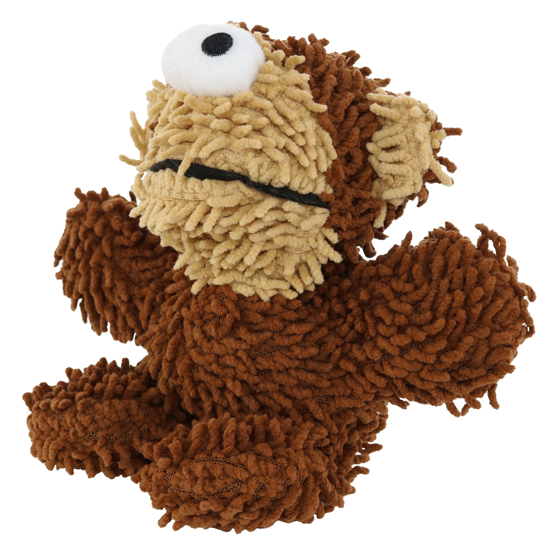 Mighty Jr Microfiber Ball Monkey Durable Plush Squeaky Dog Toy