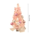 thumbnail image 2 of Tabletop Christmas Tree, Mini Artificial Christmas Tree, Christmas Party Decoration with Lights and Ornaments, Durable Plastic, Easy To Assemble, Indoor Desktop Holiday Decoration, Festive Gift Idea, 2 of 7