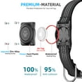 thumbnail image 3 of Collar para perros Furrigo mejorado con soporte para AirTag, impermeable, negro, 3 of 6