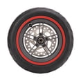 thumbnail image 2 of Rueda Trasera del Scooter, Neumática neumática llena de aluminio Aleacio de aluminio Rueda Trasera de Goma Disco de Freno de 120 mm para piezas de repuesto, 2 of 7