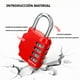 thumbnail image 4 of 2PCS red code lock, used for waterproof padlock of 4-position outdoor lockers, suitable for schools, gymnasiums, sports venues, fences, tool boxes, gates, boxes, outdoor and buckle storage., 4 of 5