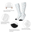 thumbnail image 4 of Bingfone Compression Socks for Women and Men Long Socks for Running Athletic Cycling Nurse-Rabbit And Star, 4 of 8