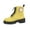 Green, variant on Chunky Platform Combat Boots Music Festival Outfits, Lace Up Leather Booties Country Concert Wear, Comfortable Shoes Autumn Casual Strolling, Heavy Duty Utility Footwear Street Style, Yellow 5.5