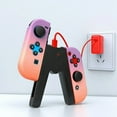 thumbnail image 2 of Gamepad Charging Grip Compatible with Nintendo Switch & OLED, V-Shaped Joy-Cons Controller Charger with Indicators, 2 of 7
