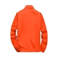 thumbnail image 4 of OIOLOYJM Men's Windproof Jacket Casual Lightweight Quick Dry Windbreaker Outdoor Golf Fashion Hiking Fishing Coat with Zipper Pockets Saffron S, 4 of 5