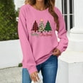thumbnail image 5 of Craaazy Women's Christmas Shirt Long Sleeve Merry Christmas Sweatshirts Casual Pullover Tops Gifts, 5 of 8