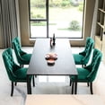 thumbnail image 5 of Green Velvet Dining Chairs / American Design in Dining / High - Density Filler, 5 of 6