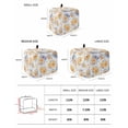 thumbnail image 2 of Orange Watercolor Floral Small Toaster Cover 2 Slice, Kitchen Appliance Covers, Spring Flower Abstract Art Toaster Oven Cover with Loop, Bread Machine Cover Polyester Dust Cover Protection, 2 of 4