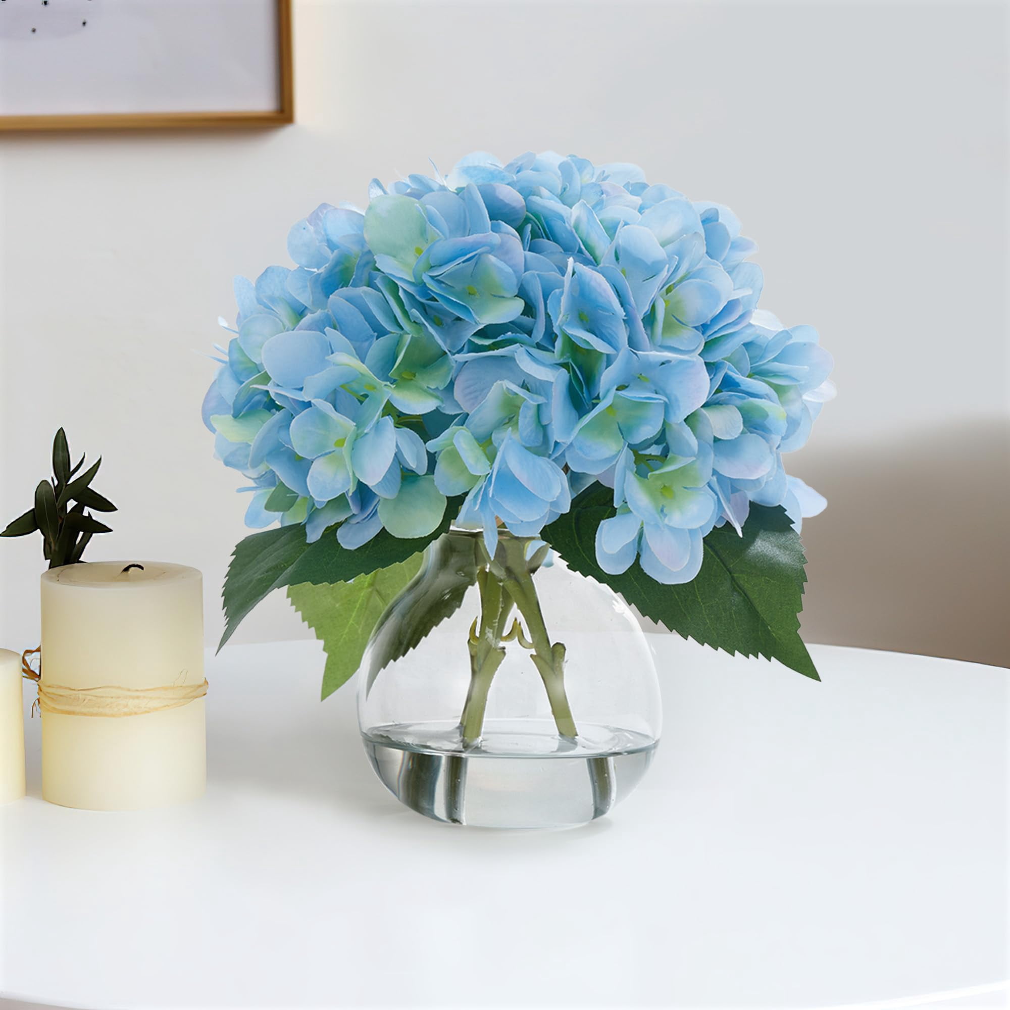 2PCS hydrangea artificial flowers artificial hydrangea flowers faux hydrangea flowers faux hydrangeas fake hydrangeas artificial flowers fake flowers fake silk flowers faux floral bulk bouque