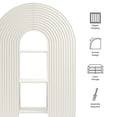 thumbnail image 2 of Daydream 58" Arched Bookshelf in White, 2 of 9