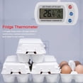 thumbnail image 4 of Digital Thermometer Freezer Waterproof Freezer with Adjustable Stand Hanger LCD Display for Home Restaurants Kitchen Min Max Record, 4 of 5
