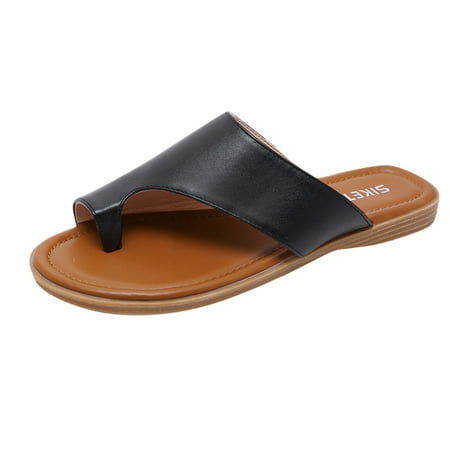

Youmylove Women Slide Slippers Fashion Spring Summer Beach Large Size Casual Flat Bottom Comfortable Comfort Cozy Leisure Daily Walking