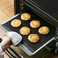 thumbnail image 3 of Kripyery BBQ Mat Oven Liner Heavy Duty Reusable Stovetop Protector Heat Resistant Gas Toaster Microwave Drip Liner Non-Stick Grill Baking Mat, 3 of 8