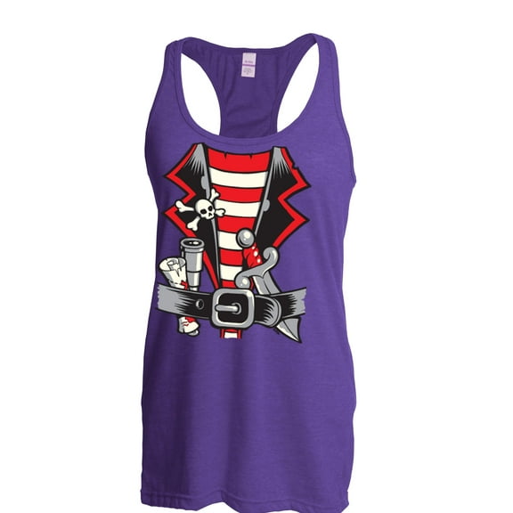 MmF - Women's Racerback Tank Top, up to Women Size 2XL - Pirate Costume