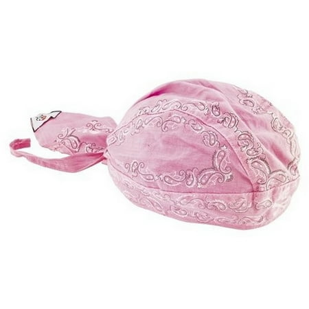 Zan Headgear Flydanna Headwrap Pink Skull Paisley
