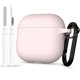 thumbnail image 1 of Funda protectora para AirPods 4 compatible con silicona, color rosa, 1 of 6